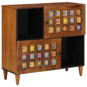 Walnuss Sideboard Mango Massivholz 80cm