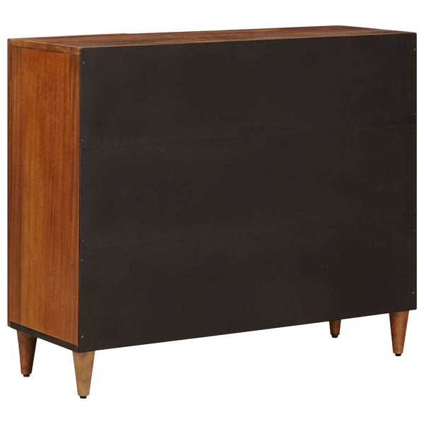Walnuss Sideboard mit Regal Mango Massivholz 90 cm