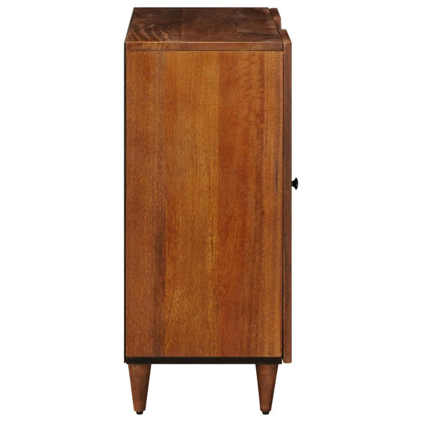 Walnuss Sideboard mit Regal Mango Massivholz 90 cm