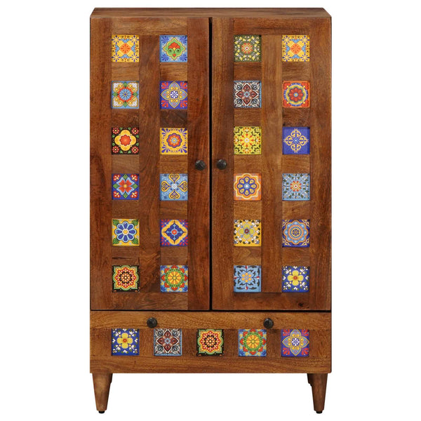 Highboard Walnuss Massivholz Mango 60x100 cm