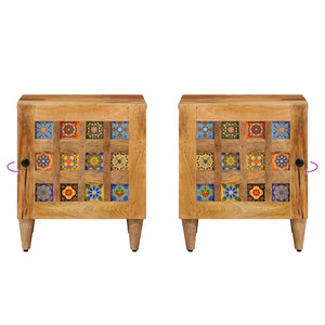 Nachttisch Mango Massivholz 40x33,5x46 cm