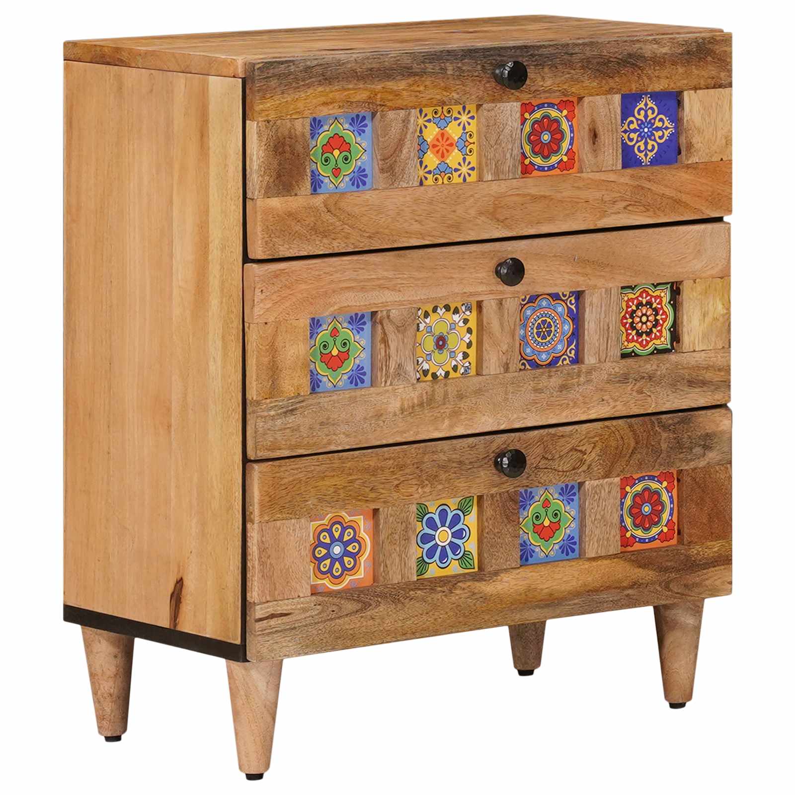 Nachttisch Mango Massivholz 50x33x62 cm