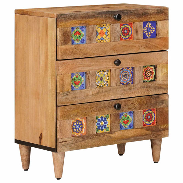 Nachttisch Mango Massivholz 50x33x62 cm