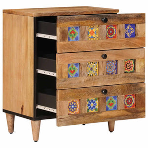 Nachttisch Mango Massivholz 50x33x62 cm