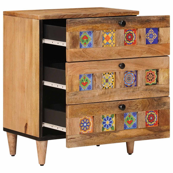 Nachttisch Mango Massivholz 50x33x62 cm