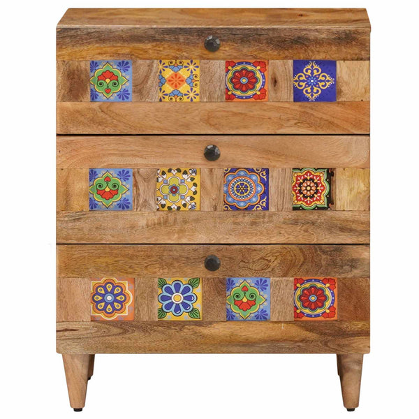 Nachttisch Mango Massivholz 50x33x62 cm