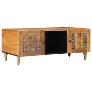 Massiver Mango Couchtisch Natur 100cm