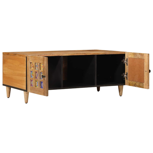 Massiver Mango Couchtisch Natur 100cm