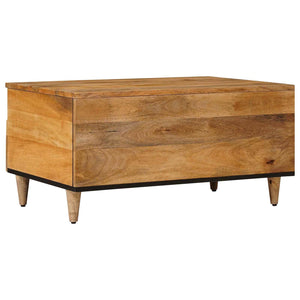 Massivholz Mango Couchtisch, 80 cm
