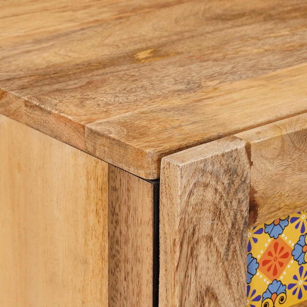 Badezimmerschrank Mango Massivholz Natur