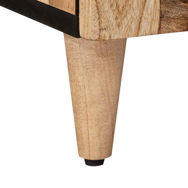 Badezimmerschrank Mango Massivholz Natur