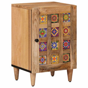 Badezimmerschrank Mango Massivholz Natur