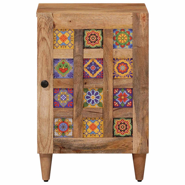 Badezimmerschrank Mango Massivholz Natur