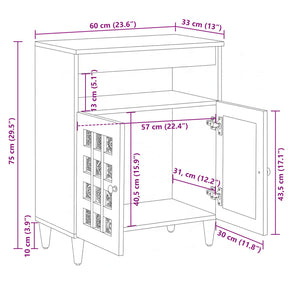 Sideboard Mango Massivholz 60 cm