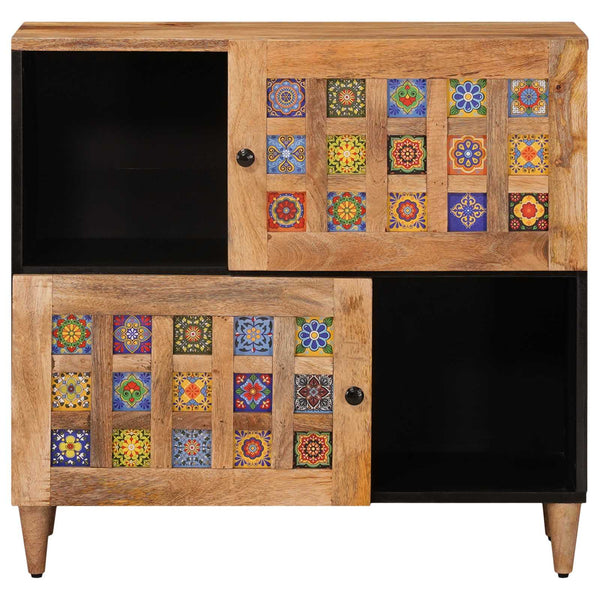 Mango Massivholz Sideboard Natur 80cm