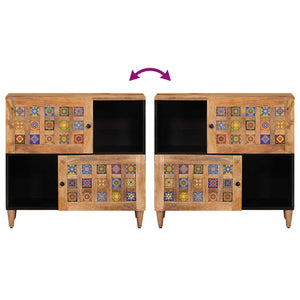 Mango Massivholz Sideboard Natur 80cm