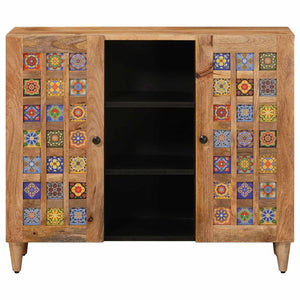 Sideboard Mango Massivholz Natur 90 cm