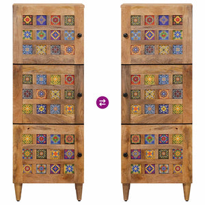 Highboard Mango Massivholz 110cm