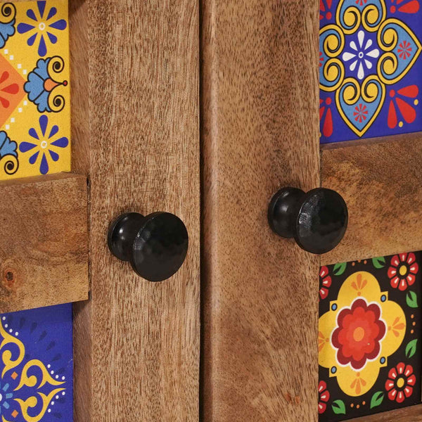 Highboard Mango Massivholz 60x100 cm
