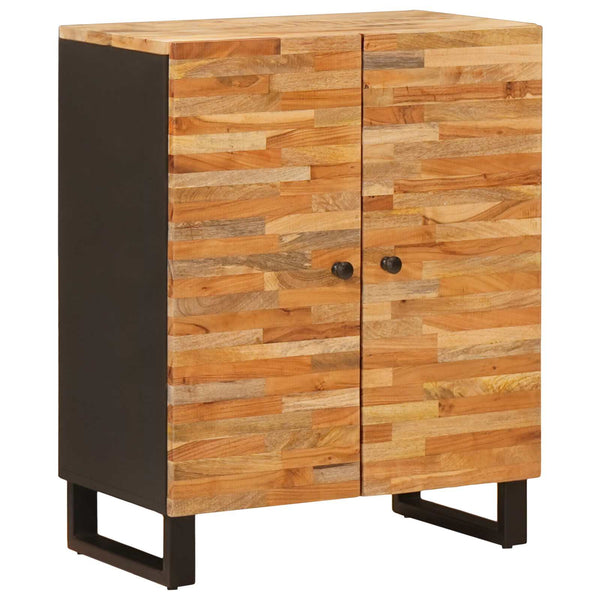 Braunes Mango Massivholz Sideboard 60x75cm