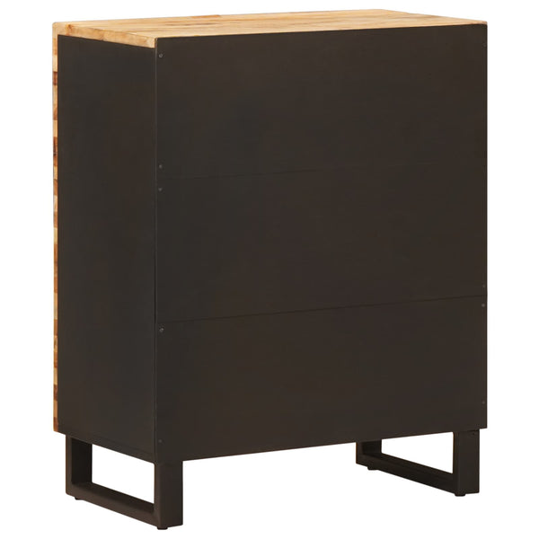 Braunes Mango Massivholz Sideboard 60x75cm