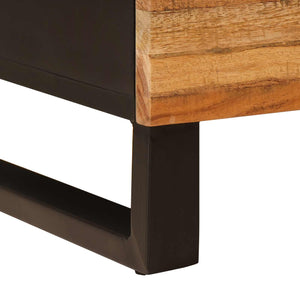 Nachttisch Mango Massivholz Braun 40x33x46 cm