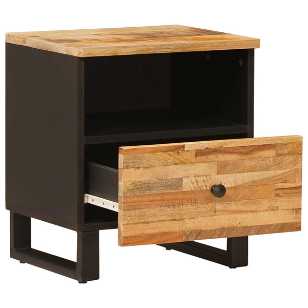 Nachttisch Mango Massivholz Braun 40x33x46 cm
