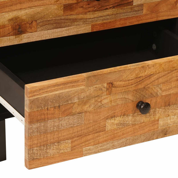Brauner Bettkasten Mango Massivholz 50x62 cm
