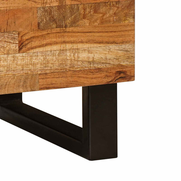 Brauner Bettkasten Mango Massivholz 50x62 cm