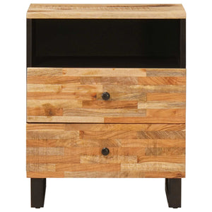 Brauner Bettkasten Mango Massivholz 50x62 cm