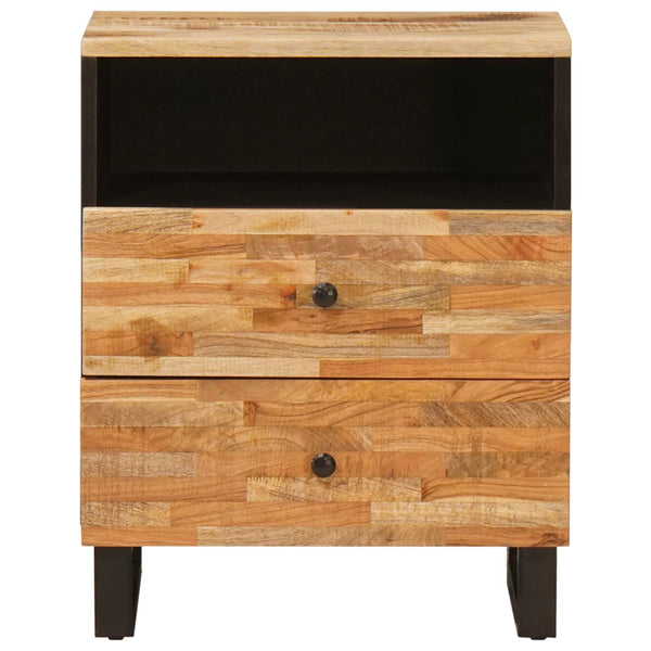 Brauner Bettkasten Mango Massivholz 50x62 cm