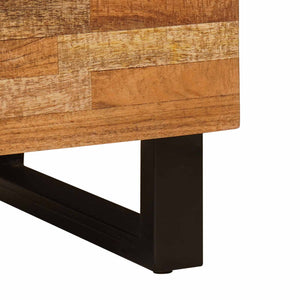 Brauner Seitenschrank Mango Massivholz 60cm