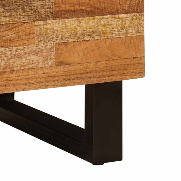Brauner Seitenschrank Mango Massivholz 60cm