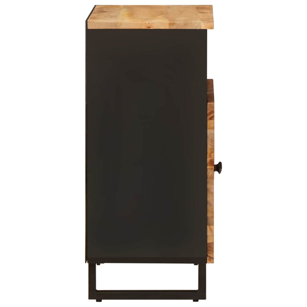 Brauner Seitenschrank Mango Massivholz 60cm