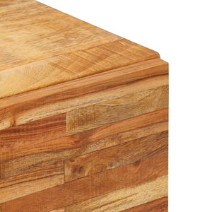 Brauner Seitenschrank Mango Massivholz 90x75 cm