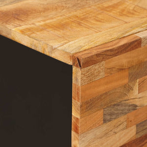 Highboard Braun Mango Massivholz 60x33x100 cm