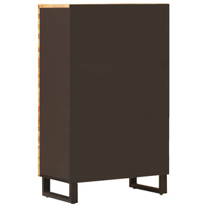 Highboard Braun Mango Massivholz 60x33x100 cm