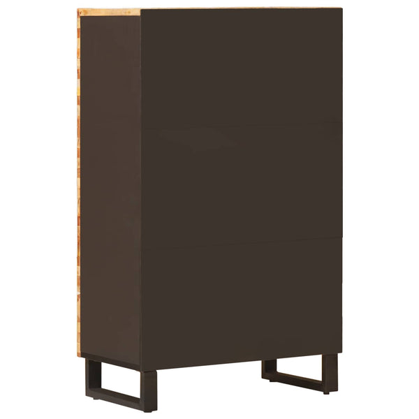 Highboard Braun Mango Massivholz 60x33x100 cm