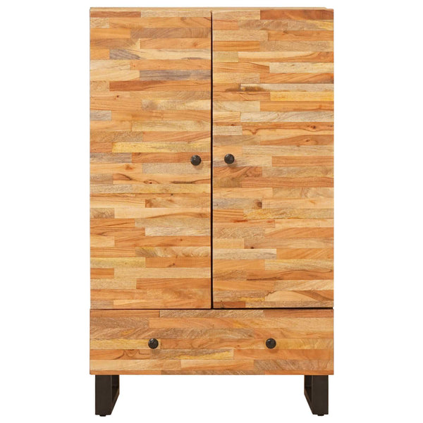 Highboard Braun Mango Massivholz 60x33x100 cm
