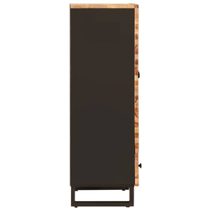 Highboard Braun Mango Massivholz 60x33x100 cm
