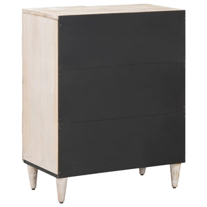 Weißes Mango Massivholz Sideboard 60 cm