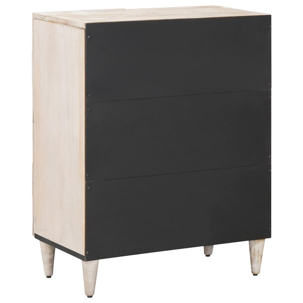 Weißes Mango Massivholz Sideboard 60 cm