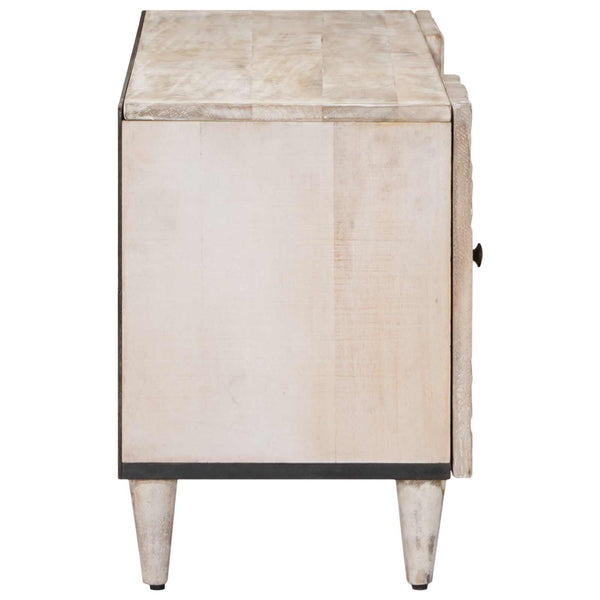 Weißer TV-Schrank Mango Massivholz 105cm