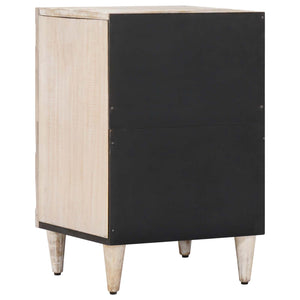 vidaXL Meuble de salle de bain blanc 38 x 33,5 x 58 cm Bois de manguier massif
