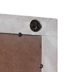 Rechteckiger Wandspiegel Weiß 70x50cm Mango Massivholz