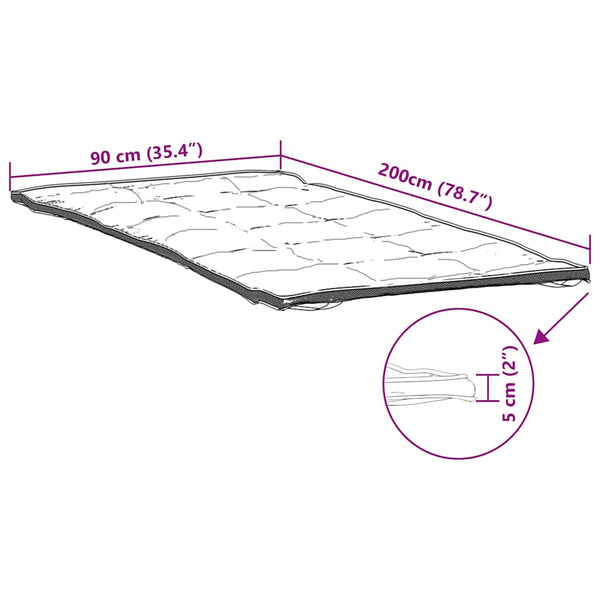 Matratzenschoner 90x200 cm Weiß