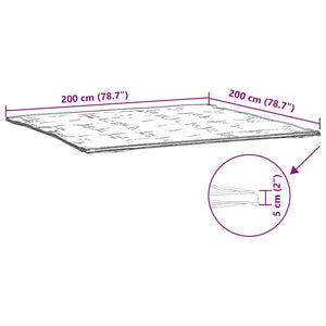 Matratzenschoner Weiß 200x200 cm