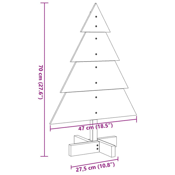 Weihnachtsbaum aus Holz 70cm
