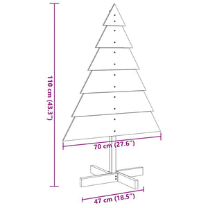 Weihnachtsbaum aus Holz zum Schmücken 110cm