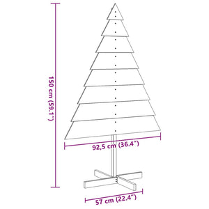 Holz Weihnachtsbaum zum Schmücken 150cm